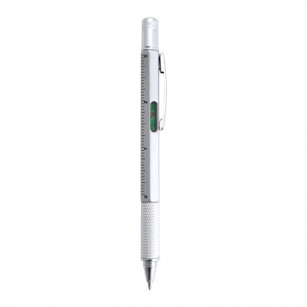 STYLO PERSONNALISABLE MULTIFONCTIONS ALUMINIUM 'SAURILA' - argenté
