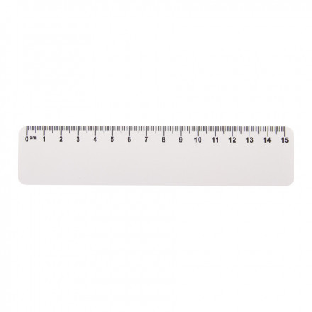 RÈGLE PERSONNALISABLE DE 15CM 'REGLAS' - blanc