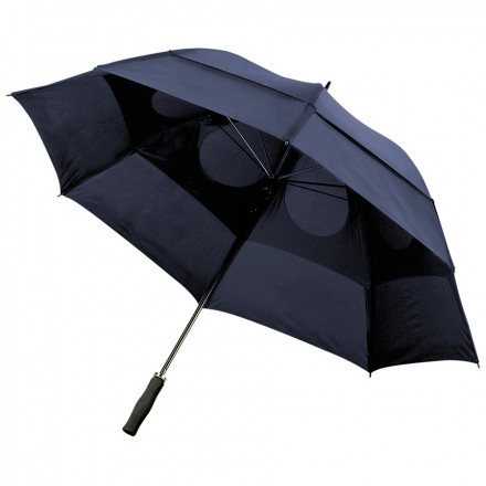 PARAPLUIE GOLF PUBLICITAIRE MANCHE DROIT TEMPETE 'STIRLING' - marine