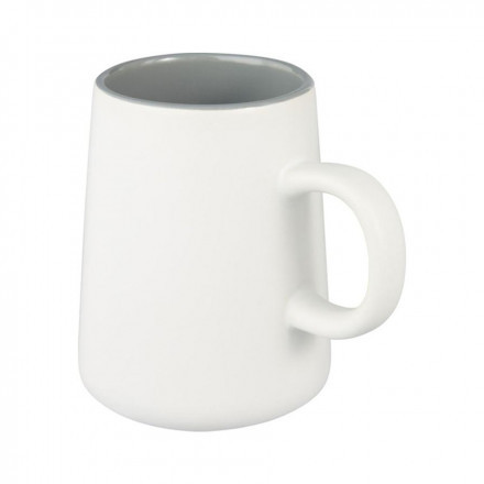 RAPIDE 4J - MUG EN CÉRAMIQUE PUBLICITAIRE 450 ML 'JOUNE'  - blanc