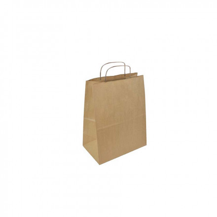 SAC PUBLICITAIRE ANSES TORSADEES KRAFT 'TORSI' - kraft