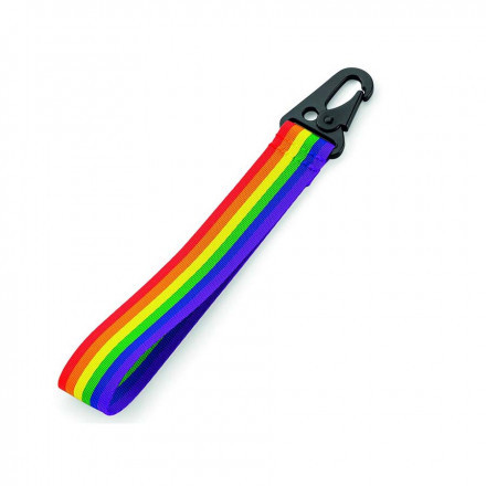 TIRE ZIP MOUSQUETON PUBLICITAIRE 'CAPTO' - arc-en-ciel