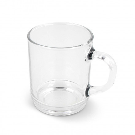 MUG EN VERRE PERSONNALISE 260ML 'SENSA MIF' - transparent