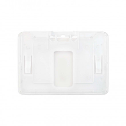 PORTE-BADGE RIGIDE HORIZONTAL 'KATY' - blanc