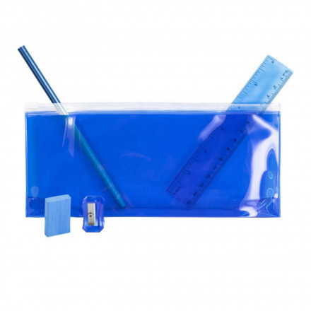 TROUSSE ECOLIER PERSONNALISABLE 'HIGH SCHOOL' - bleu