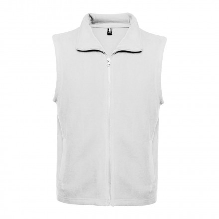 RAPIDE 4J - BODYWARMER PUBLICITAIRE POLAIRE MIXTE 'BELLAGIO' - blanc
