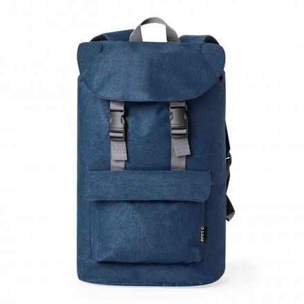 SAC A DOS PERSONNALISABLE RPET 'MONTAZ' - bleu marine