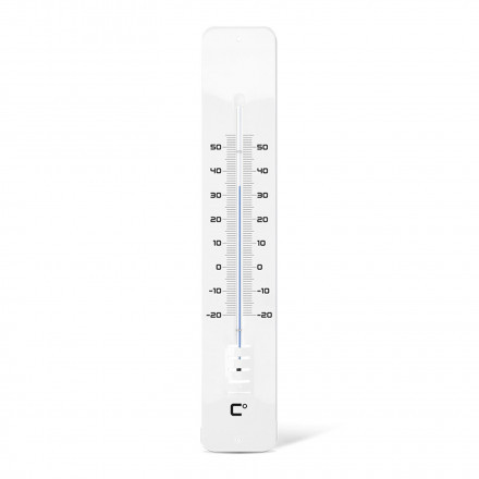 TERMOMETRE METAL PERSONNALISABLE 'HODLI' - blanc