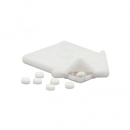 DISTRIBUTEUR DE BONBONS PERSONNALISABLE 'SKITTY HOUSE' - blanc