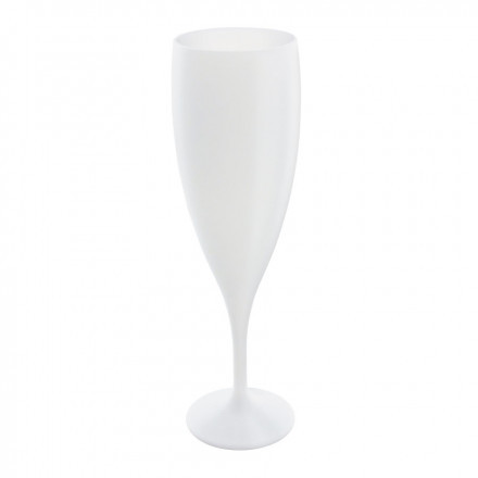 FLÛTE À CHAMPAGNE RÉUTILISABLE PERSONNALISÉE MIF 'CUP CHAMPAGNE FRANCE' 14CL - blanc opaque