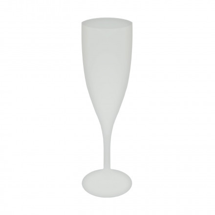 FLÛTE À CHAMPAGNE RÉUTILISABLE PERSONNALISÉE MIE 'CUPCHAMPAGNE EUROPE' 14CL - blanc