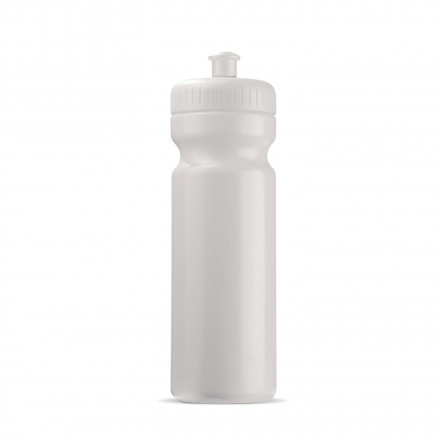 GOURDE PERSONNALISABLE 750ML CORPS OPAQUE BLC BIO 'TRAIL' - blanc