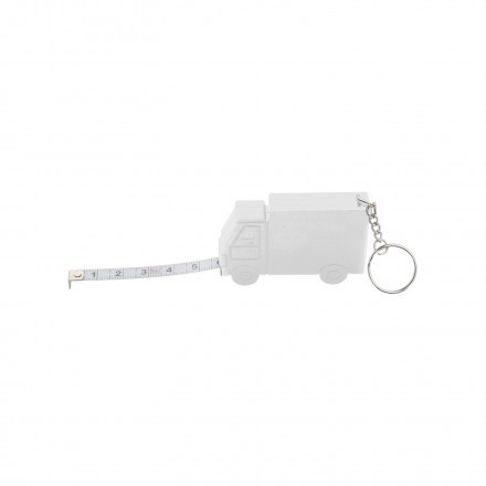 METRE PORTE-CLE PERSONNALISABLE 'NELIO CAMION' - blanc