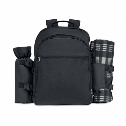 SAC A DOS PIQUE-NIQUE ISOTHERME PERSONNALISABLE 'AOUTI' - noir