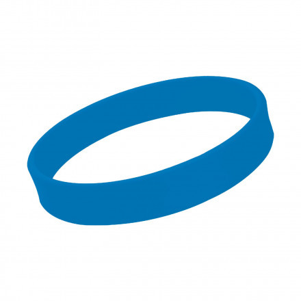 BRACELET SILICONE MOVEMBER PERSONNALISABLE 'MOVY' - bleu ciel