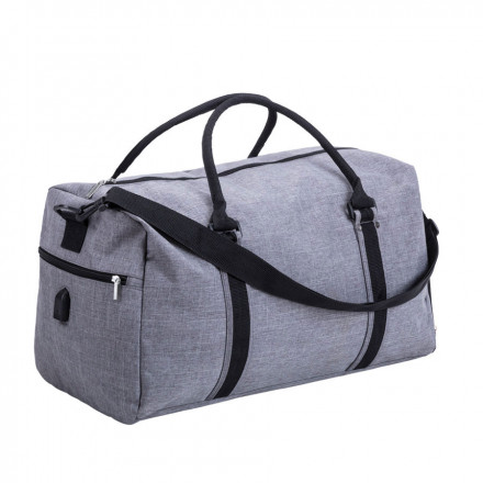 SAC DE VOYAGE CONNECTÉ PUBLICITAIRE 'GIRONA' - gris chiné