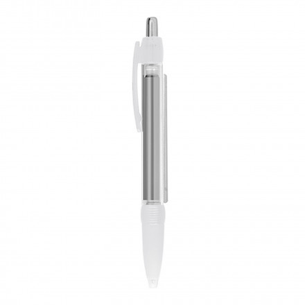 STYLO PUBLICITAIRE AVEC BANNIERE DEROULANTE 'SCROLL' - blanc