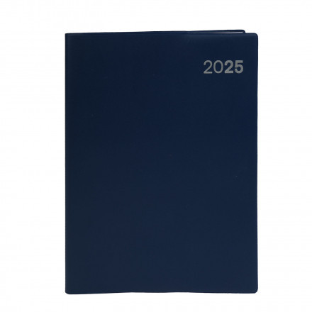 AGENDA SEMAINIER SOUPLE PERSONNALISABLE 'MEMORY' - bleu foncé