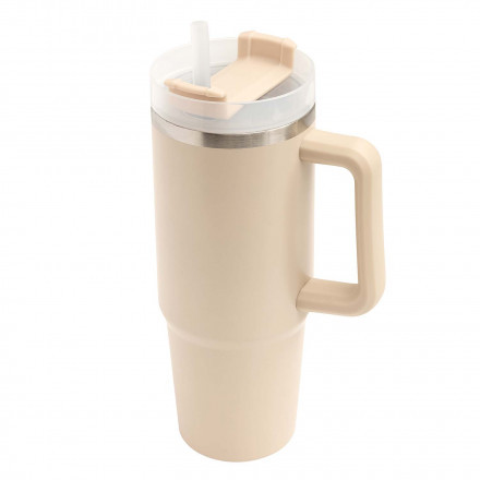 MUG ISOTHERME 900ML PERSONNALISABLE 'MUGLOT' - beige