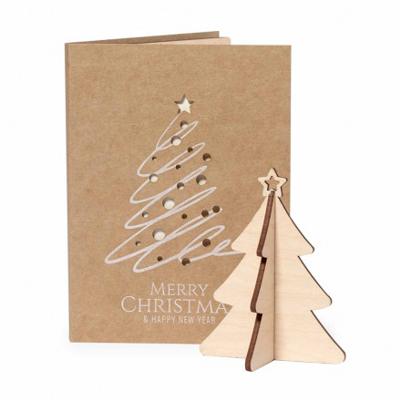 LETTRE DE NOEL PERSONNALISABLE 'SNOW' - kraft