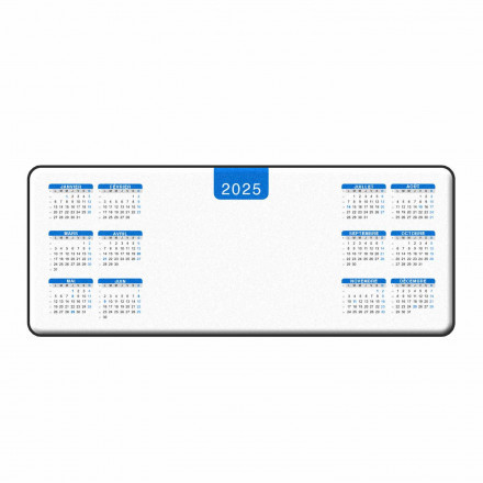 TAPIS DE SOURIS SOUS-MAIN PERSONNALISABLE 'TANGAN DATE' - bleu