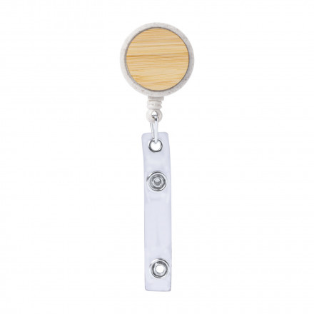 PORTE BADGE DEROULEUR PUBLICITAIRE 'SHAKI BAMBOU' - bambou