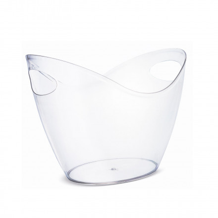 SEAU A GLAÇON 4L PERSONNALISABLE 'CHAMPAN' - transparent