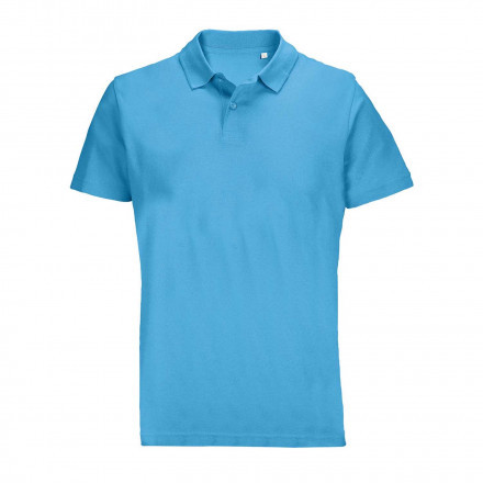 POLO MIXTE COULEUR PERSONNALISABLE 'PULSE' 170G/M2 - bleu aqua