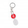 PORTE CLÉS PUBLICITAIRE AVEC JETON CLIPCOURSE 'RADIUS'
