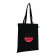 TOTE BAG ANSES LONGUES NOIR 'MARIETA' 110 GR/M² À 300 GR/M²