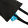 TOTE BAG ANSES LONGUES NOIR 'MARIETA' 110 GR/M² À 300 GR/M²
