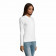 POLO PUBLICITAIRE MANCHES LONGUES FEMME 'PODIUM' BLANC