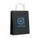 SAC PAPIER KRAFT PUBLICITAIRE ANSES TORSADEES 'HONDURO' 18X21X8 CM 90 GR/M²