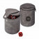 SET DE 5 DES ET CORNET PERSONNALISABLE 'MYSA' 