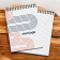 BLOC NOTES SPIRALE A4 PERSONNALISABLE 'LOKISPI' 50 PAGES