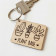 PORTE CLES BOIS PUBLICITAIRE SUR MESURE 'PLATI'