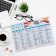 CALENDRIER PERSONNALISÉ SOUPLE PAPIER CARTON 0,5MM A2 À A5 'ASTERO'