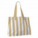 CABAS COTON RECYCLE RAYURES PERSONNALISABLE 'SAO'