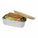 LUNCH BOX PERSONNALISABLE EN ACIER/BAMBOU 'TERAS' 4J