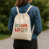 SAC A DOS COTON CORDELETTE PLATE PUBLICITAIRE 'BRIELLE'