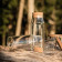 CARAFE PERSONNALISABLE EN VERRE AVEC BOUCHON LIEGE 'JUCY'