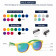 LUNETTES DE SOLEIL PERSONNALUSABLES SUR MESURE 'TARLA'