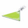PORTE CLE REFLECHISSANT PERSONNALISABLE 'OVIO TRIANGLE'