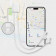 CABLE CHARGE CONNECTE BLUETOOTH® PERSONNALISABLE 'ICE TAG'