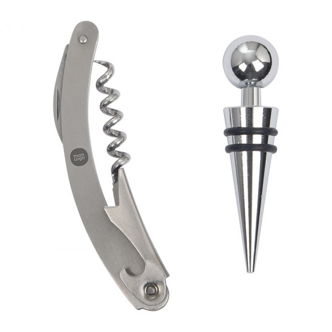 SET À VIN PERSONNALISÉ 2 ACCESSOIRES 'FONTAINEBLEAU'