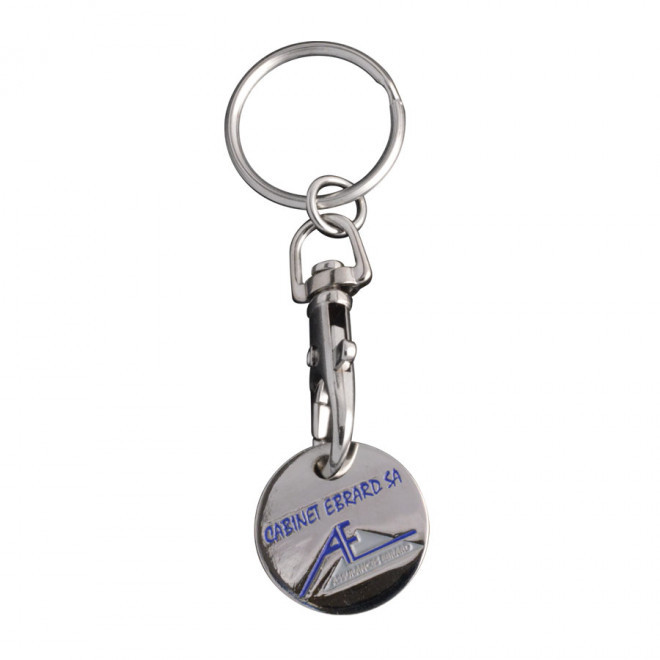 PORTE CLÉS PUBLICITAIRE EN ÉMAIL 'EUROJETON PLUS'