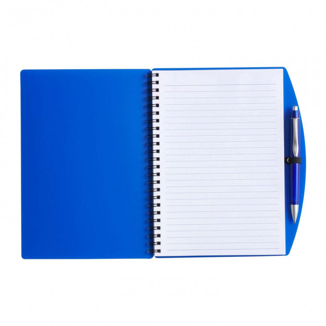 CARNET À SPIRALE PERSONNALISÉ A5 AVEC STYLO 'TURINO'