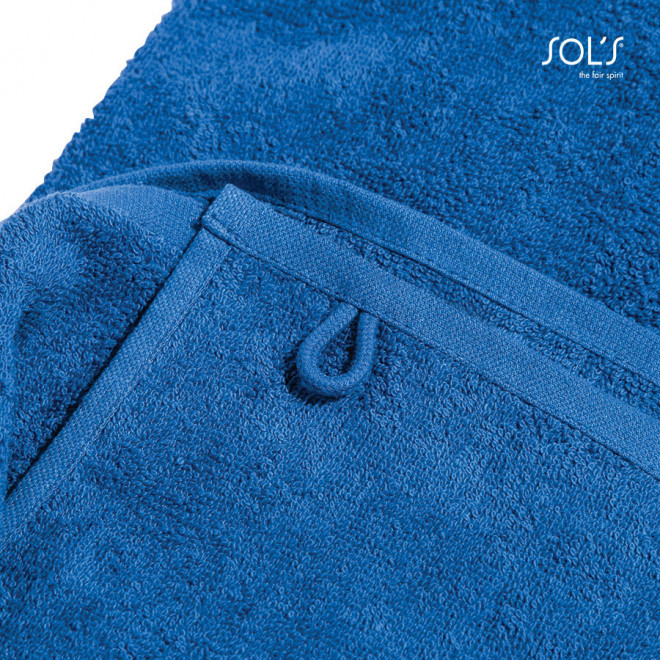 SERVIETTE DE TOILETTE PERSONNALISÉE COULEUR 50x100 CM 'ISLAND'