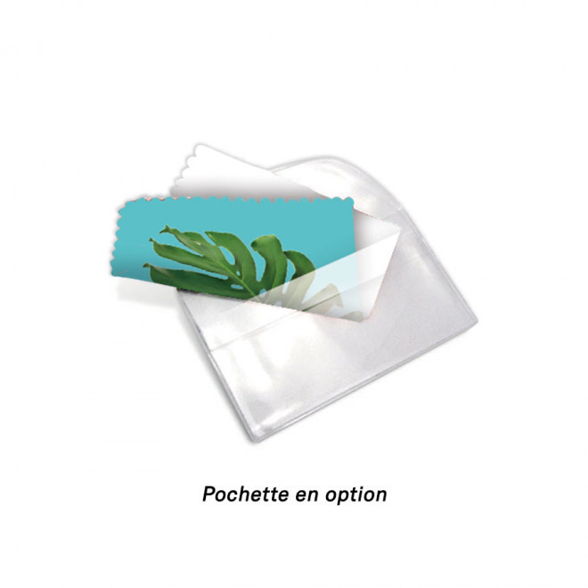 LINGETTE MICROFIBRE PUBLICITAIRE 'EPOUSTIF'   QUADRICHROMIE 150 GR/M2