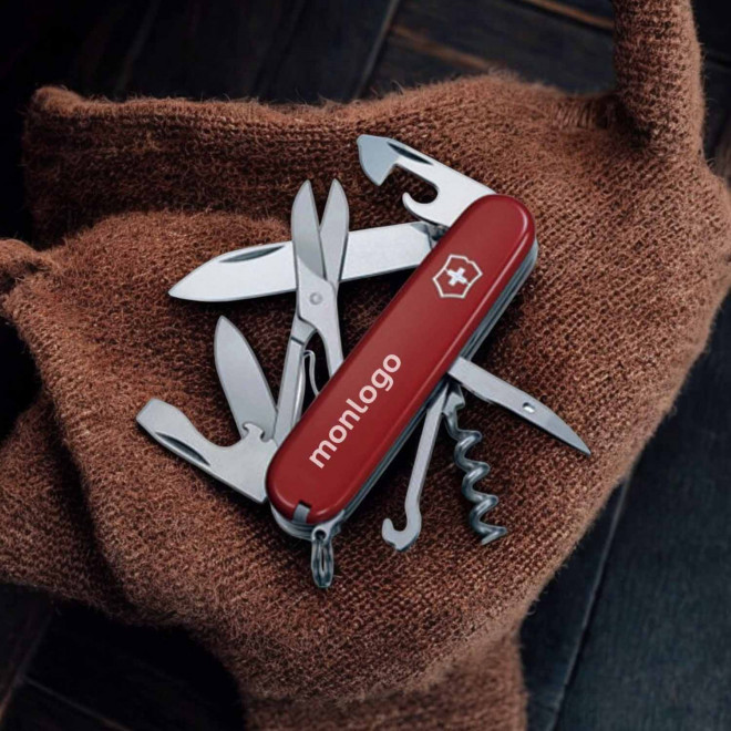 COUTEAU SUISSE PERSONNALISÉ 14 FONCTIONS 'CLIMBER'